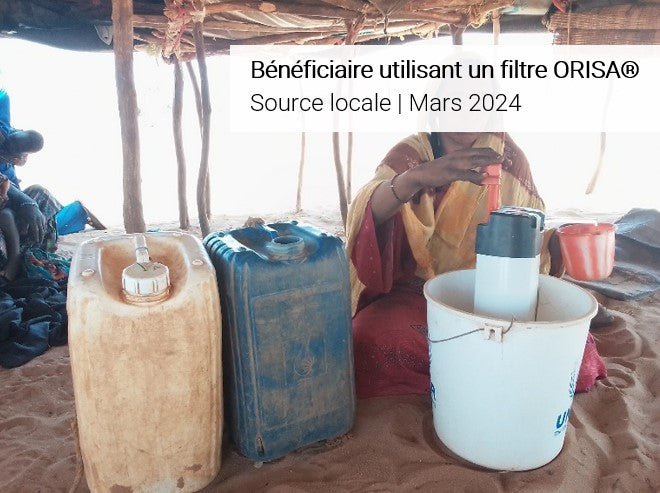 Bénéficiaires utilisant un filtre ORISA mars 2024 au Niger