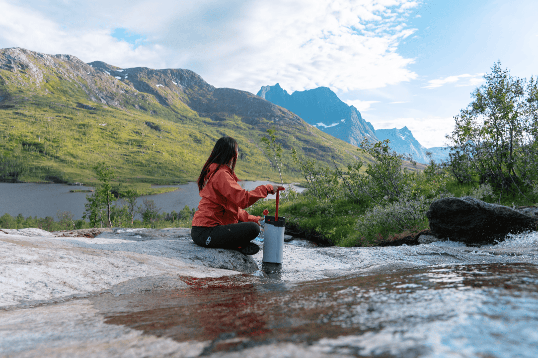 filtre à eau douce ORISA en itinérance en Norvège
