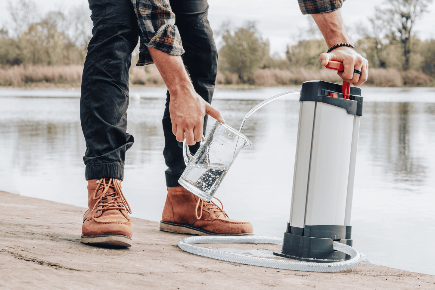 Photo du purificateur d'eau avec sa préfiltration déportée