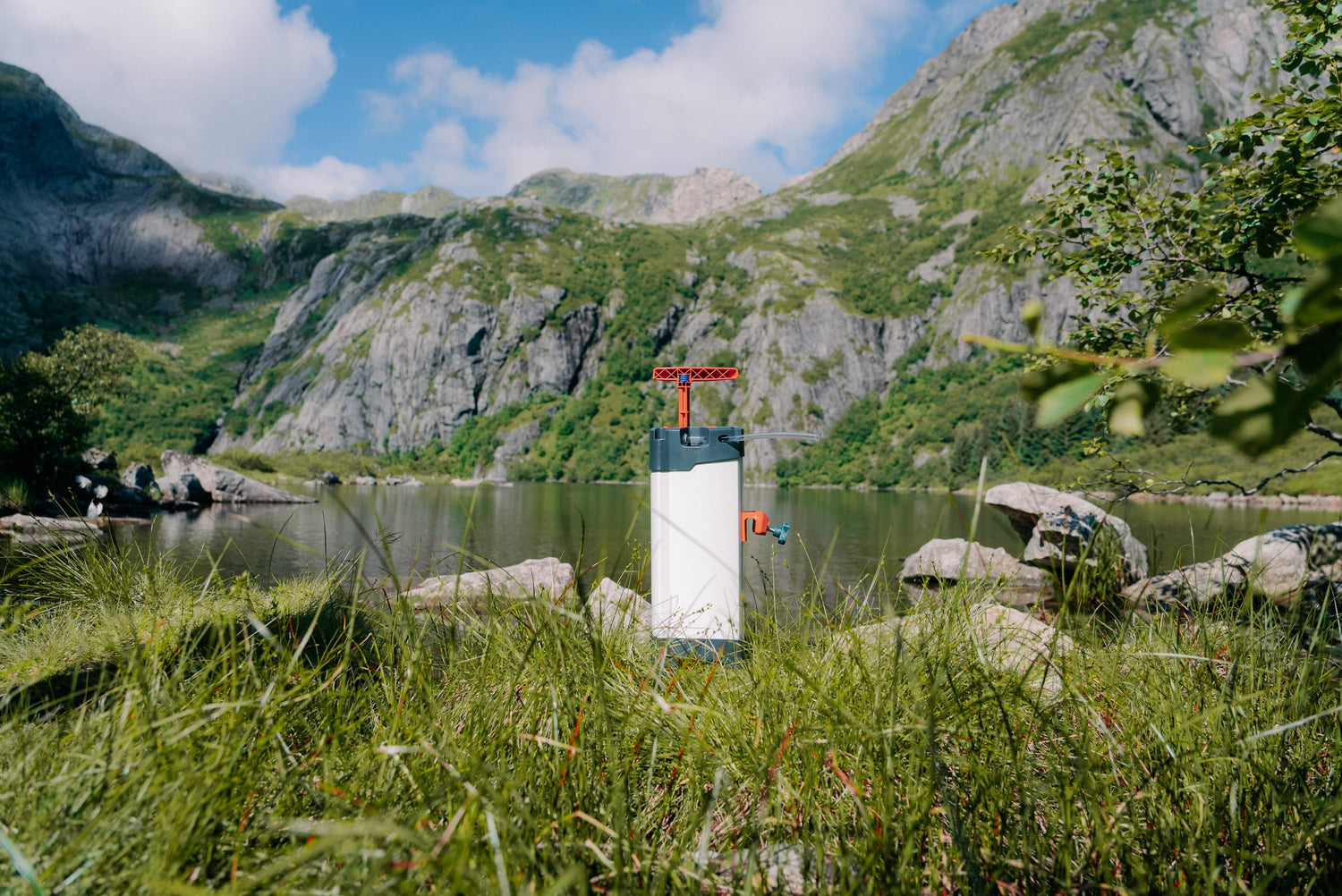 filtre à eau pour purifier l'eau douce en montagne