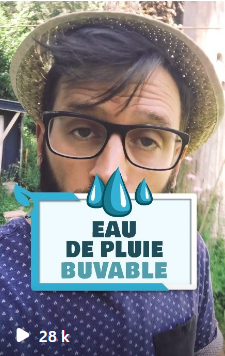 potagerneration influenceur qui a adopté le purificateur d'eau ORISA et collabore avec Fonto de vivo