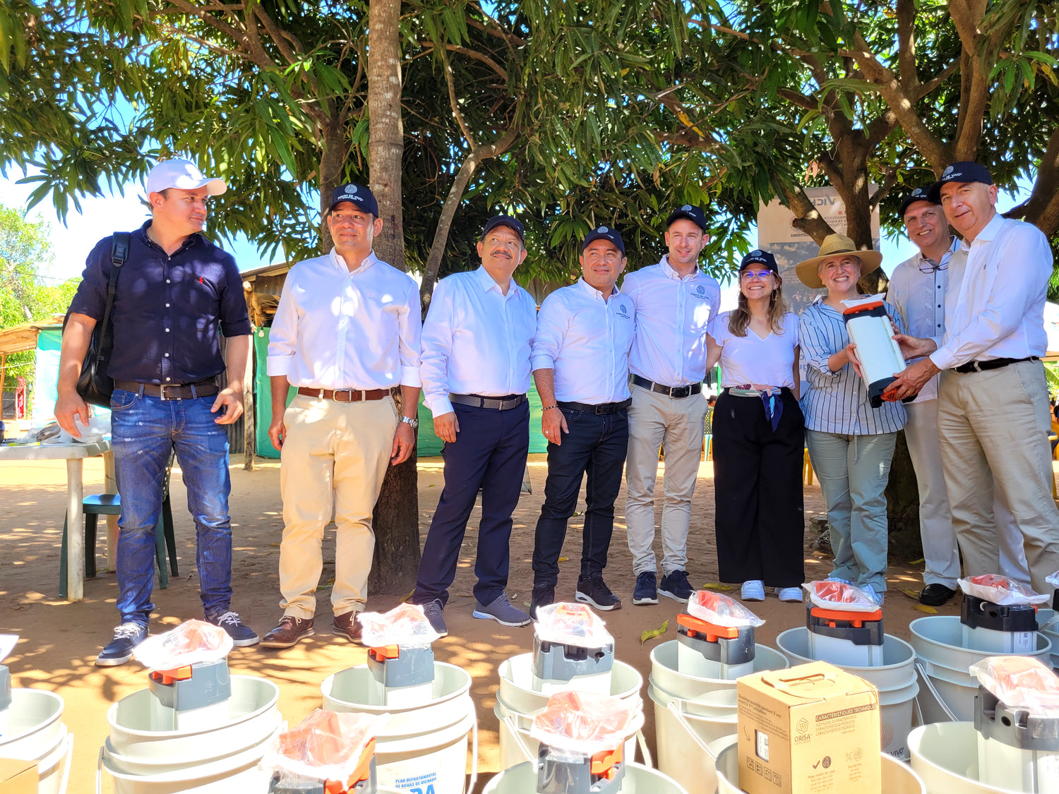 Remise de purificateurs d'eau ORISA en Colombie