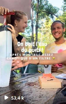 Sortez tout vert influenceurs qui ont adopté le purificateur d'eau ORISA et collabore avec Fonto de vivo