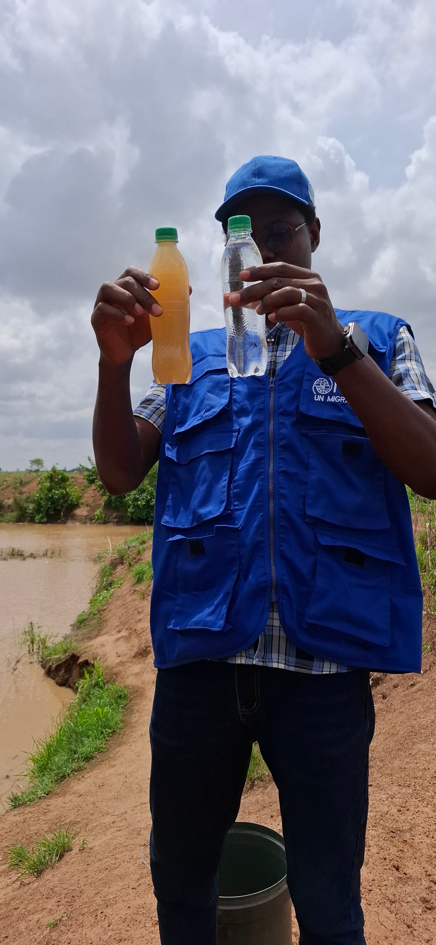 Filtration d'eau par IOM au Nigéria, fleuve Bénoué